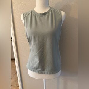 Vintage Danskin Women's Tank Top in Light Gray
